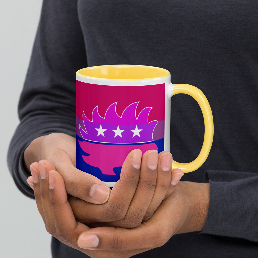 Libertarian Porcupine - LGBTQ - Mug with Color Inside - Proud Libertarian - Logik Reks