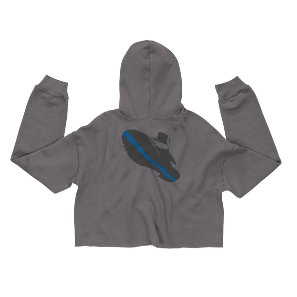 Thin Blue Boot Crop Hoodie - Proud Libertarian - Expressman