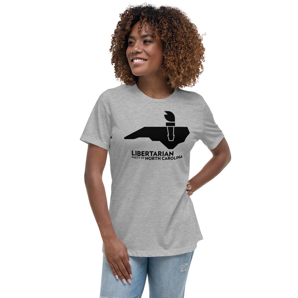 LPNC Women's Relaxed T-Shirt - Proud Libertarian - Libertarian Party of North Carolina