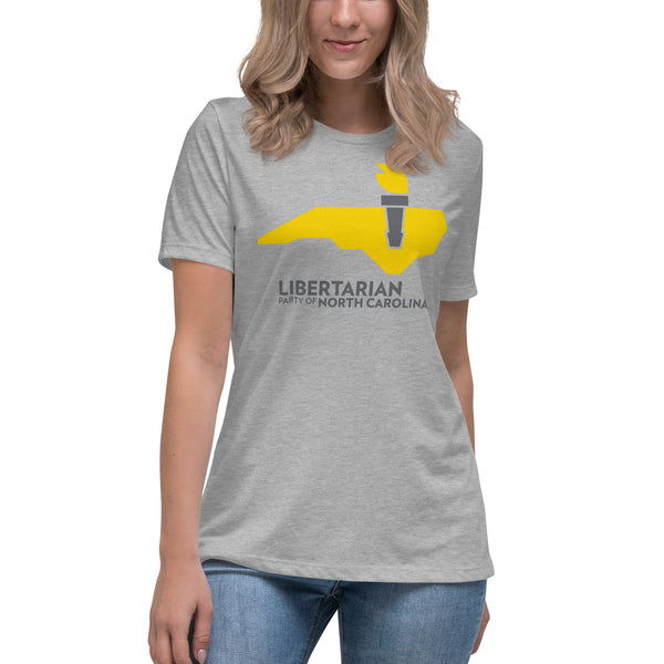 LPNC Women's Relaxed T-Shirt - Proud Libertarian - Libertarian Party of North Carolina