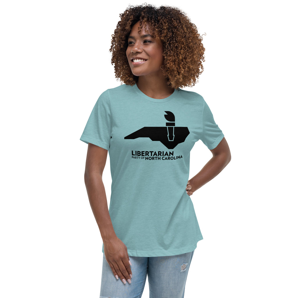 LPNC Women's Relaxed T-Shirt - Proud Libertarian - Libertarian Party of North Carolina