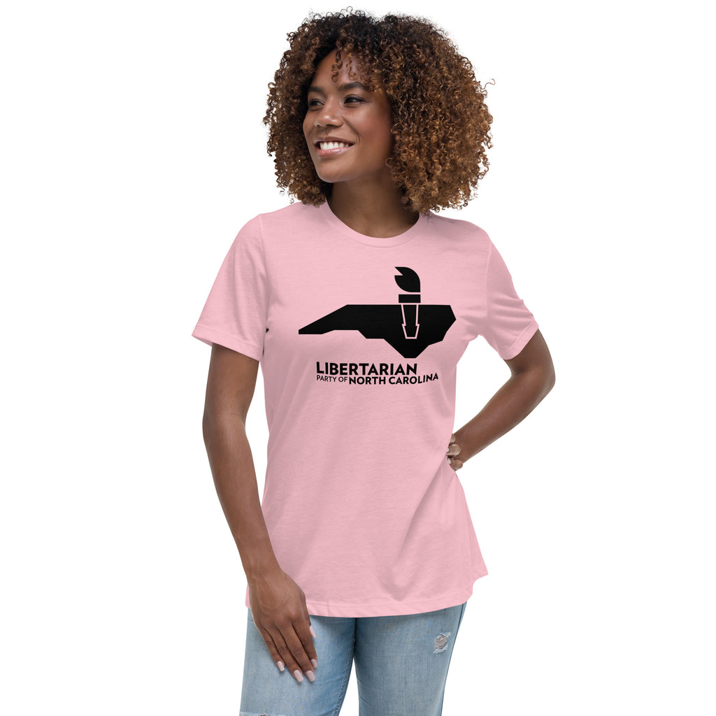 LPNC Women's Relaxed T-Shirt - Proud Libertarian - Libertarian Party of North Carolina