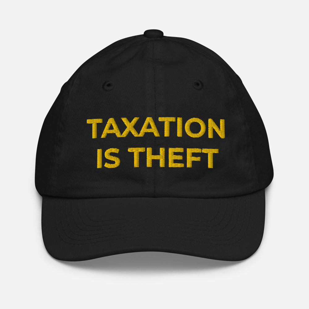 Taxation is Theft Youth baseball cap - Proud Libertarian - Proud Libertarian