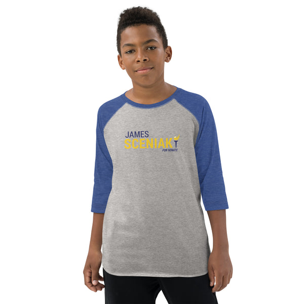 Sceniak for Senate Youth baseball shirt - Proud Libertarian - Sceniak for Senate