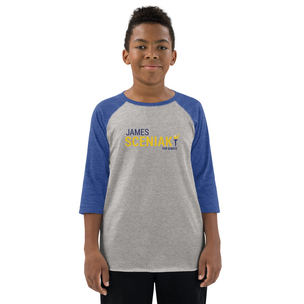 Sceniak for Senate Youth baseball shirt - Proud Libertarian - Sceniak for Senate