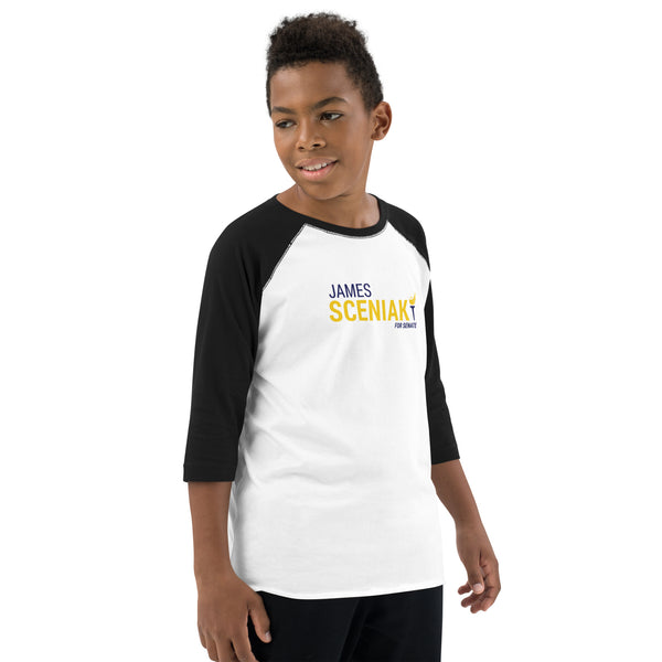 Sceniak for Senate Youth baseball shirt - Proud Libertarian - Sceniak for Senate