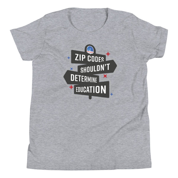 Zip Codes shouldn't determine Education Youth Short Sleeve T-Shirt - Proud Libertarian - The Brian Nichols Show