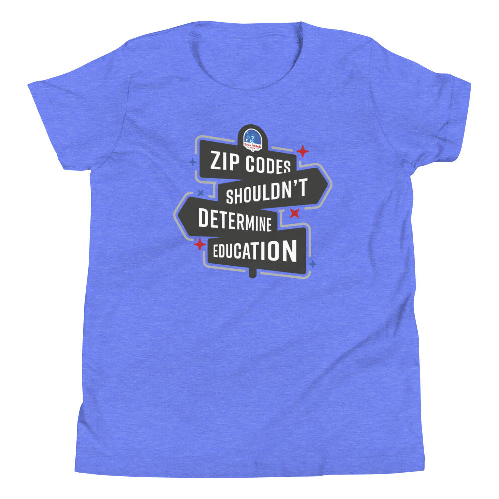 Zip Codes shouldn't determine Education Youth Short Sleeve T-Shirt - Proud Libertarian - The Brian Nichols Show