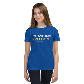 Chase-ing Freedom - Chase Oliver for President Youth Short Sleeve T-Shirt