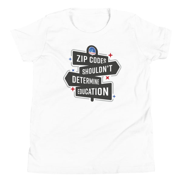 Zip Codes shouldn't determine Education Youth Short Sleeve T-Shirt - Proud Libertarian - The Brian Nichols Show